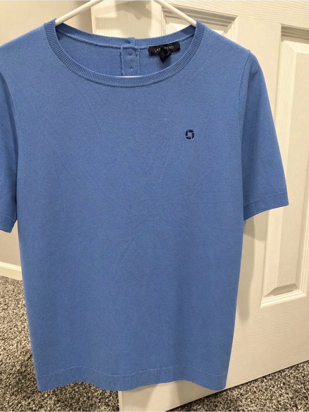JPMorgan Chase Medium Blue Short-Sleeve Knit Shirt